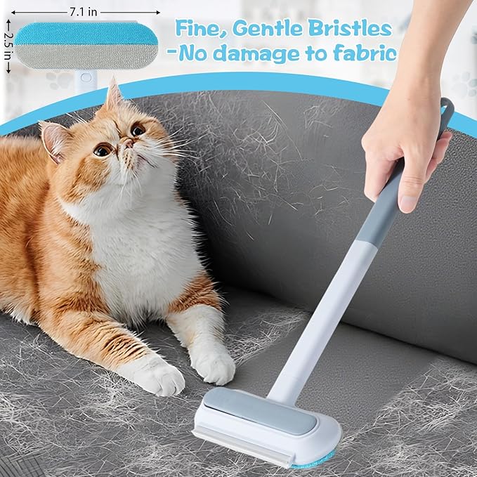 Multi-Functional Pet Hair Removal Tool with Pet Hair Removal Glove, Reusable Lint Brush for Dogs & Cats, Gentle Cleaning for Sofa, Carpet, Clothes & Bedding