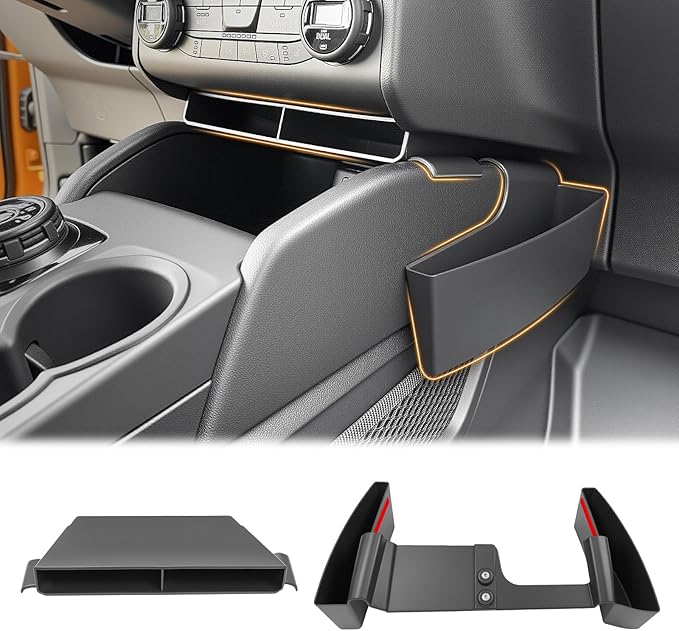 Center Console Organizer Compatible with 2021-2024 Ford Bronco Sport/2020-2024 Ford Escape Shifter Storage Box Gear Shifter Insert Tray for Bronco Sport/Escape Accessories(Shifter+Insert Tray)