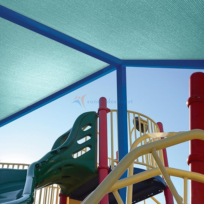 TANG Sun Shade Fabric Roll 8'x135' Shade Cloth for Garden Turquoise Green HDPE Mesh Shading Pergola Cover Replacement Canopy, 95% Blockage Sunshades for Outdoor Patio Backyard Plant
