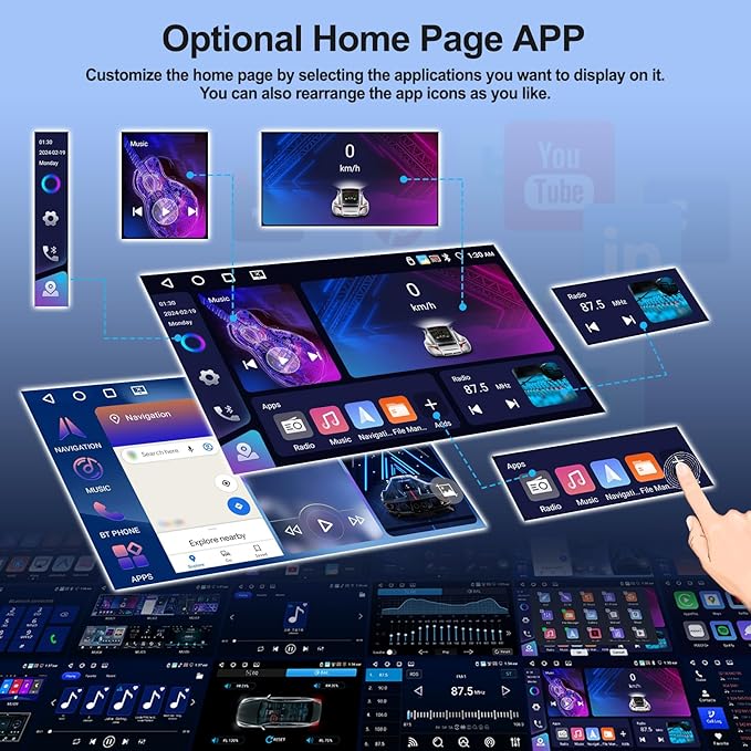 4G+64G Car Stereo Radio for 2002 2003 2004 2005 Dodge RAM 1500 2500 3500 with Wireless CarPlay Android Auto Android 15 Head Unit 9" Touch Screen Radio with 16EQ GPS FM Bluetooth 5.0 HD Backup Camera