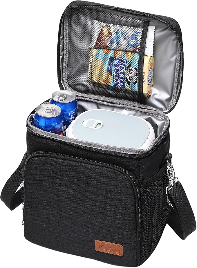 TuErcao Insulated Cooler Bag 6/24 Can Collapsible Leakproof Soft Sided Cooler for Car, Portable Foldable Small Ice Chest for Beach Camping Picnic Travel, 5/15qt Lunch Box for Men Work
