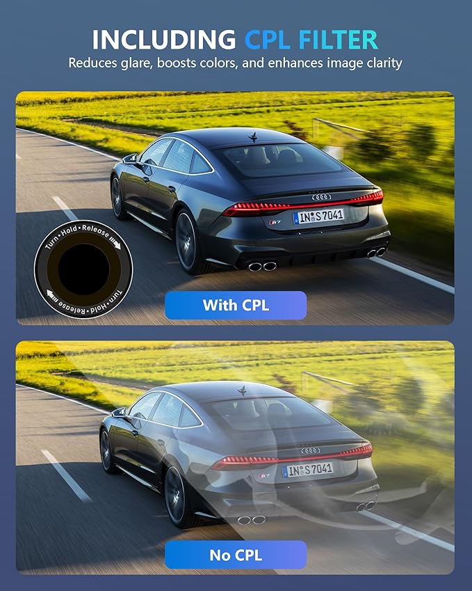 HUPEJOS AI 4K Dash Cam Front and Rear Recording with Driver Monitoring System,STARVIS 2,360° View 4 Channel Dashcam Free 64G Card,5G Wi-Fi GPS,3" Touch Screen,Night Vision,CPL,24/7 Parking Mode,V8 MAX