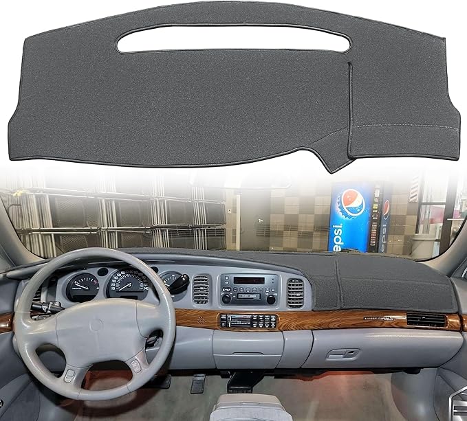 Dash Cover Mat Custom Fit for Buick Lesabre Without Head Up Display Dashboard Pad Cap Carpet Protector K270 (Darkgray)