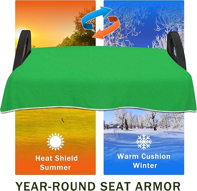 YOKYHOM Golf Cart Seat Covers for 2/4-Seater, Microfiber Seat Towel Blanket, Keeps Seats Cool, Clean & Comfortable, Fits EZGO, Club Car, Yamaha, 51"x31"