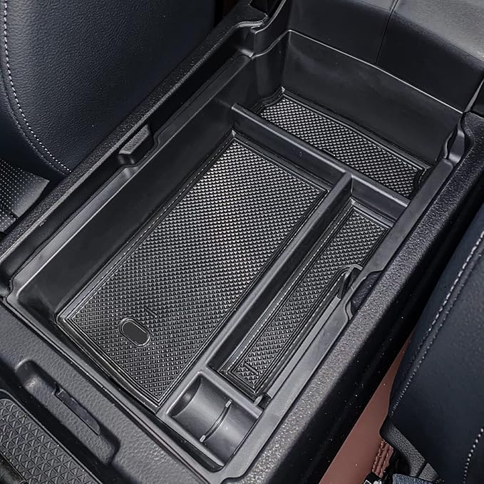 2PCS Center Console Organizer Tray and Armrest Storage Box Compatible with 2026 2025 2024 2023 Honda CRV Accessories Insert Secondary Storage Box with ABS Material