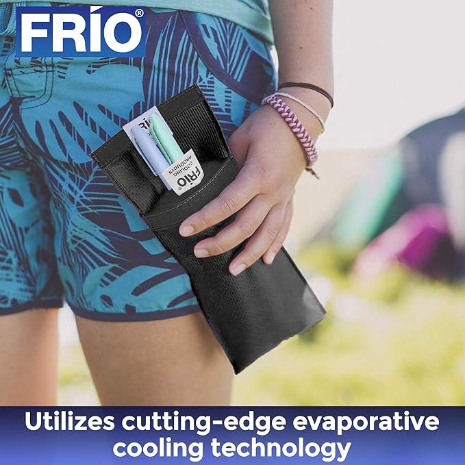 FRIO Cooling Wallet - Insulin Cooler for 45+ Hours of Stress Free On The Go - Black - Duo