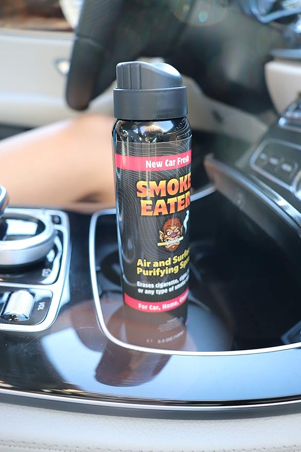 Smoke Eater Odor Eliminator Aerosol Spray, Black Glacier, 3.5 oz — Tea Tree Oil Breaks Down Smoke at the Molecular Level