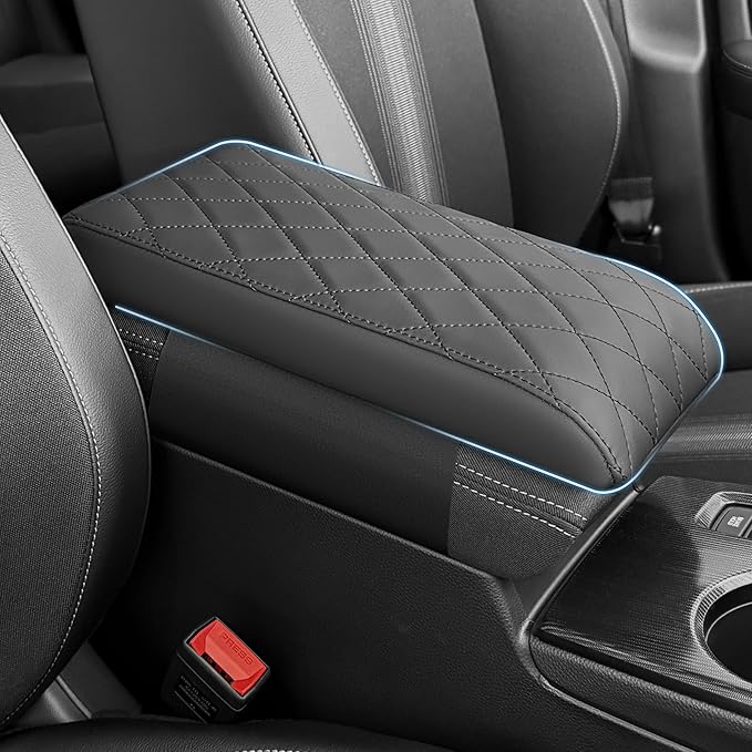 Civic Center Console Cover/Pad Fit 2022 2023 2024 2025 2026,Faux Leather Honda Civic Armrest mat,Posture Improving Support Cushion,Protector Console,Waterproof, Wear-Resistant,Flame-Retardant