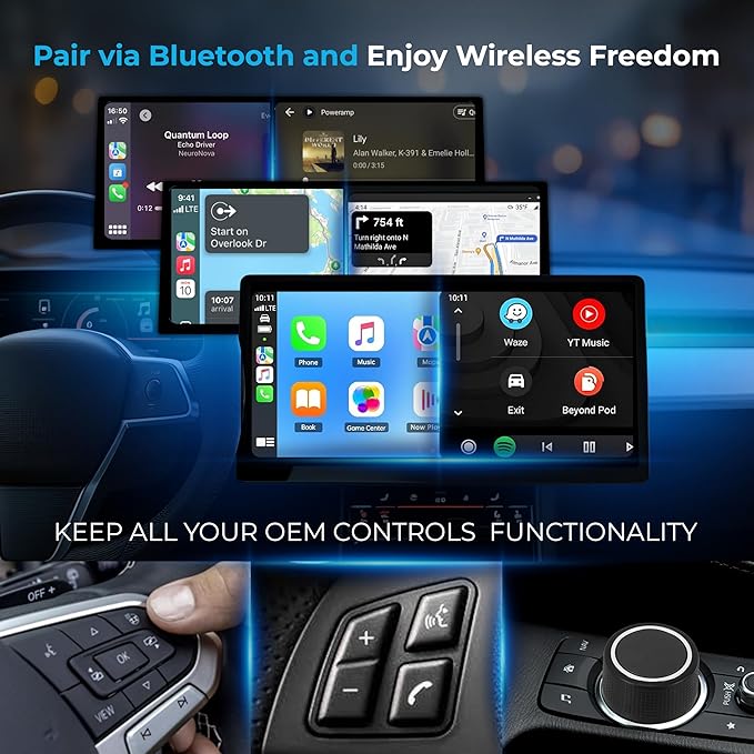 CarPlay TV Adapter - Convert Any Wired CarPlay to Wireless CarPlay - Plug in a TV Stick to Stream Netflix, YouTube, and More Right from Your car’s infotainment Screen
