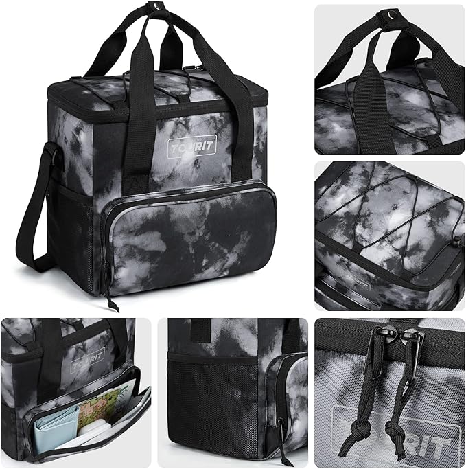 TOURIT Small Soft Cooler Bag Insulated, 24/35/46-Can Lunch Cooler Bag, Ice Chest, 14.6/24/32L Leakproof & Portable Coolers for Picnic, Beach, Camping, Work, Travel, Trip