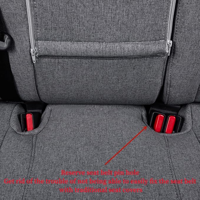 coverdream Custom Fit Seat Covers for Toyota RAV4 Adventure,TRD Off - Road 2024 2023 2022 2021 2020 2019,Full Coverage Polyester Seat Protector (Gray,Full Set)