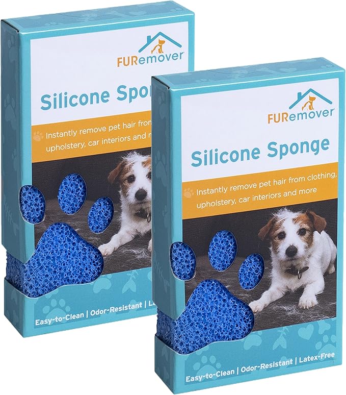 FURemover Pet Hair Remover for Car, Clothes, Couch - Portable Dog & Car Hair Remover, 2pk