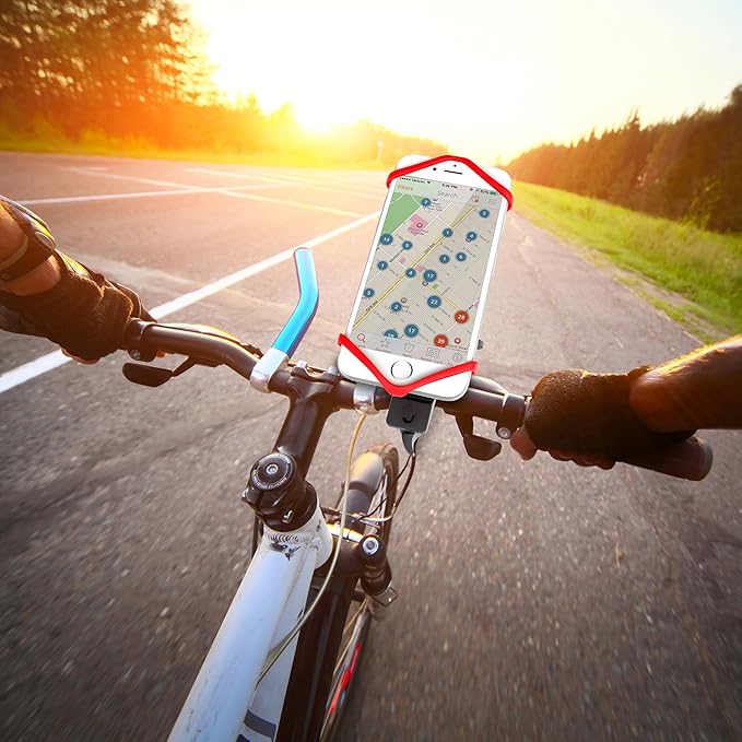 WixGear Universal Magnetic Bicycle & Motorcycle Handlebar Phone Holder for Cell Phones and GPS with Fast Swift-Snap Technology,