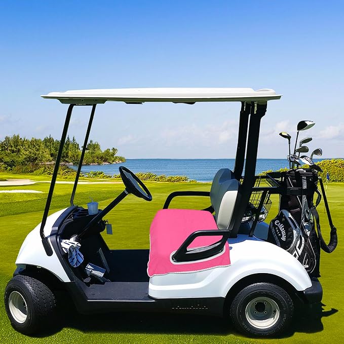 YOKYHOM Golf Cart Seat Covers for 2/4-Seater, Microfiber Seat Towel Blanket, Keeps Seats Cool, Clean & Comfortable, Fits EZGO, Club Car, Yamaha, 51"x31"