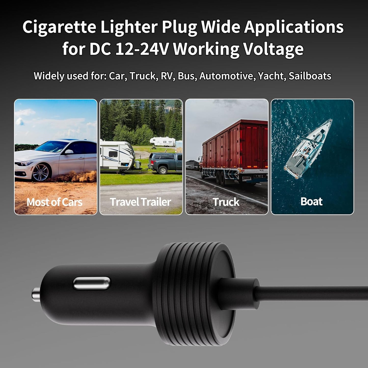Starlink Gen 3 Power Cord 12V Adapter for Gen 3 Router Power Supply with Step Up Converter and Car Adapter, 10-36V to 57V 4.5A Conversion Kit for Truck RV No Worry About Voltage Drop or Rise
