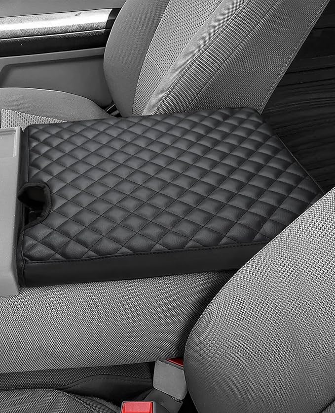 INTGET Car Center Console Armrest Cover for 2025 Ford F150 Accessories 2015-2023 2024/for F250 F350 F450 F550 2017-2024 40/20/40 Jump Seat Console Lid Seat Cover (Cushion, 2015-2026 Jump Seat)