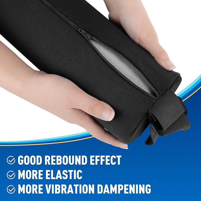 Seat Cushion, Lumbar Roll Support Pillow for Office Chair, Car, Gaming Chair, Memory Foam Back Cushion with Washable Cover for Relieving Back Pain & Improving Posture,Black