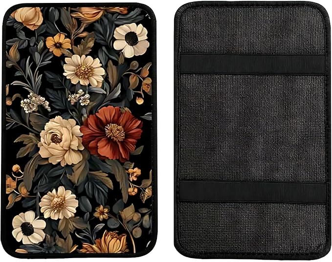 Car Armrest Cover Pad - Car Center Console Cushion Protector Against Pet Claws, Dirt and Sticky Fingers, Comfortable Auto Decor Accessory Fit for Sedan, Van, SUV