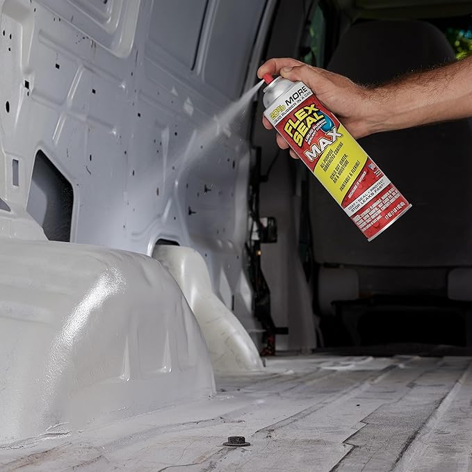 Flex Seal MAX, 17 oz, 1-Pack, Clear, Stop Leaks Instantly, Waterproof Rubber Spray On Sealant Coating, Perfect for Gutters, Wood, RV, Campers, Roof Repair, Skylights, Windows, and More
