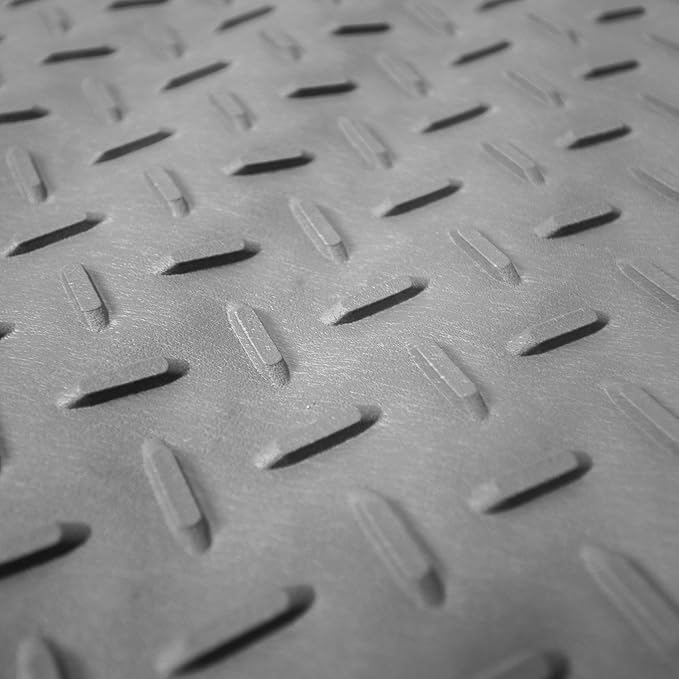 FH Group 3 Row Climaproof™ Trimmable Non-Slip Vinyl Floor Mats with Cargo Liner- Universal Fit for Cars Trucks and SUVs (Gray) F11306 + F16401