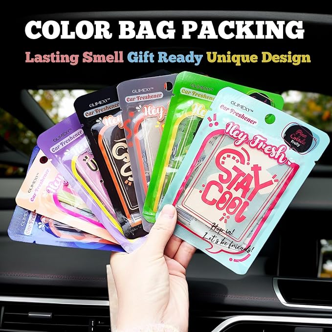 14 Pack Car Freshies Trendy Automotive Air Fresheners Hanging Ocean Car Smell Interior Decor