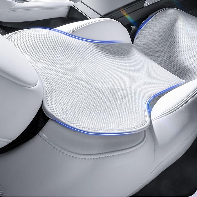Seat Cover Custom Fit for Tesla Model Y Juniper 2020-2026 Front and Rear Car Seat Cushion Protector Pad Set All Seasons Breathable (Without Logo)