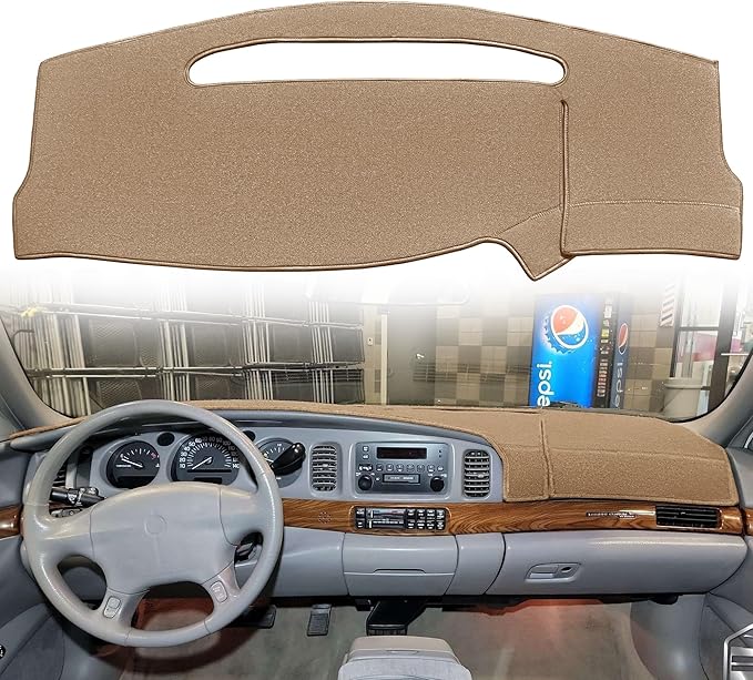 Dash Cover Mat Custom Fit for Buick Lesabre Without Head Up Display Dashboard Pad Cap Carpet Protector K270 (Beige)