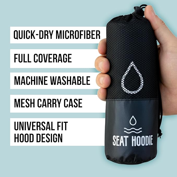 Car Seat Towel | Premium Microfiber Towel Seat Covers for Cars | Universal Fit & Machine Washable | Portable Car Seat Towel Cover After Gym, Yoga, Beach Black