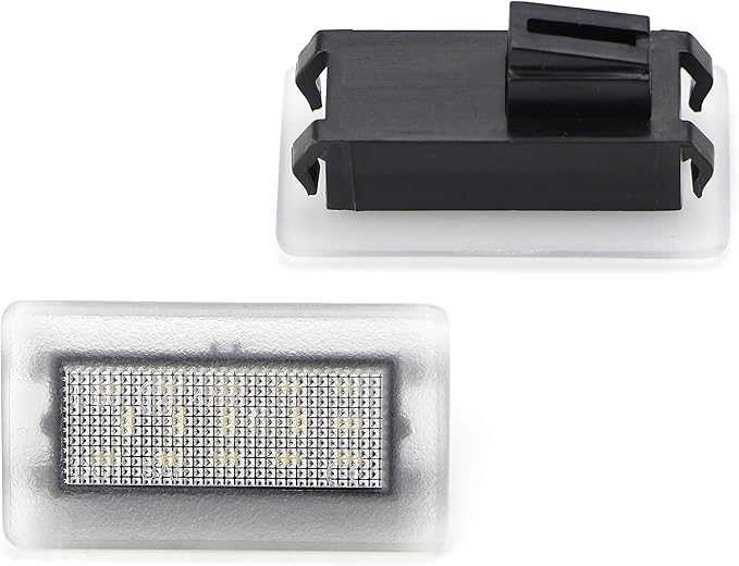 iJDMTOY 4-pack 3W High Power Xenon White Full LED Interior Lighting Kit Compatible With Tesla Model S 3 X Replace OEM Footwell, Step Courtesy, Trunk Area, Glove Box Lamps, etc