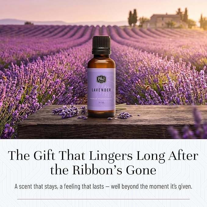 P&J Fragrance Oil | Lavender Oil 30ml - Candle Scents for Candle Making, Freshie Scent, Soap Making Supplies, Diffuser Oil Scents