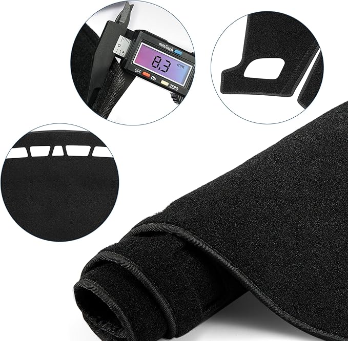 Dashboard Dash Cover Mat Carpet Compatible with 2015-2017 2018 2019 Hyundai Sonata