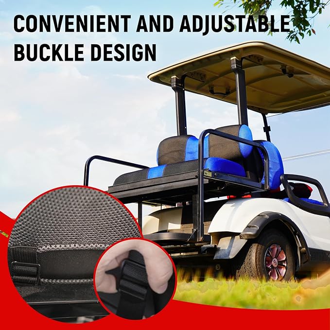 Golf Cart Front and Rear Seat Covers for Yamaha G29/drive Drive 2 2007+, Durable Polyester Fabric Yamaha G29 Seat Covers, Breathable Washable