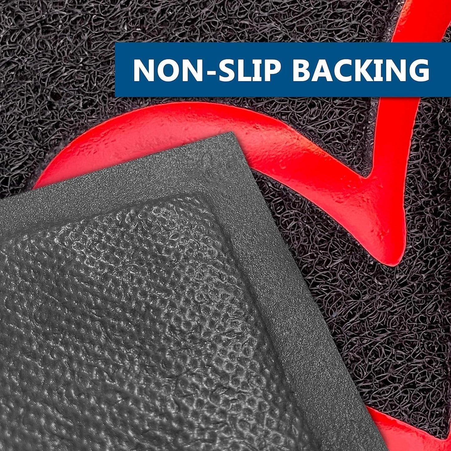 EARTHALL Door Mat 2-Pack Outside Inside Home Doormat 30"x17.5" Durable Floor Mat Non Slip Rug Ultra Absorb Mud Easy Clean Front Doormat for Garage, Entryway, Patio, High Traffic Areas, Black