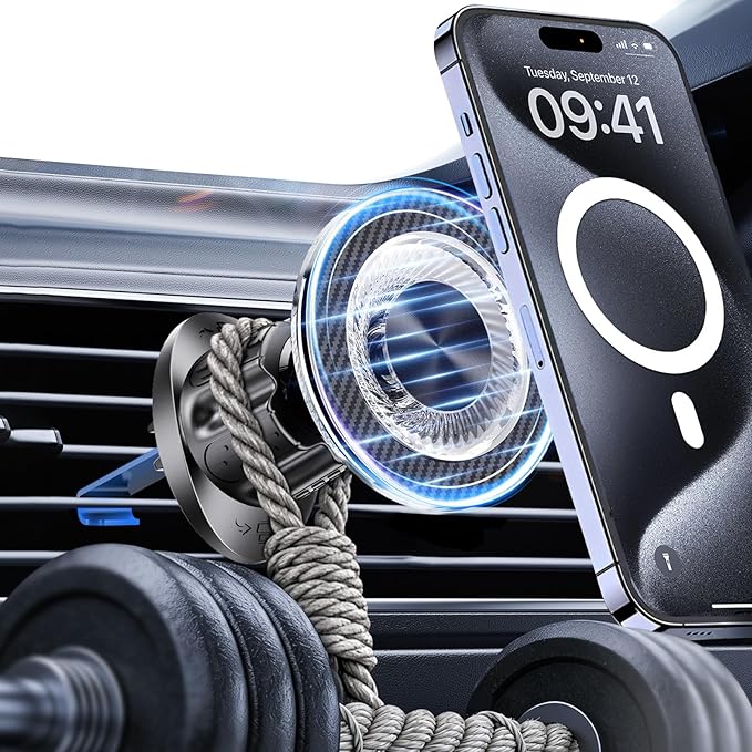 for MagSafe Car Mount,【22 N55 Super Magnets】Magnetic Phone Holder for Car Air Vent, HandsFree Cell Phone Mount Car Accessories for Men Women Compatible with iPhone 17 16 15 14 13 12 Pro Max