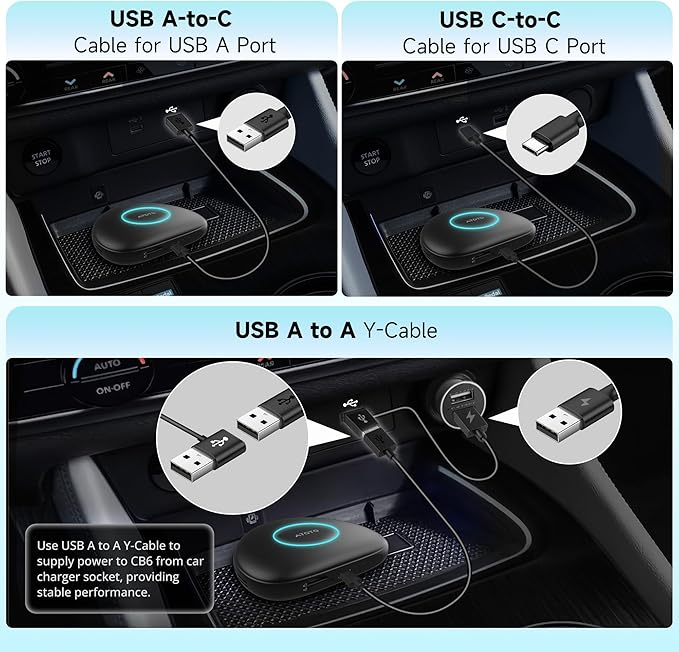 Wireless CarPlay Adapter, Magic AI Box with 4G LTE | GPS | Full Android OS, Wireless CarPlay Box Compatible with Wired Factory CarPlay & Android Auto, Support for YouTube/Netflix