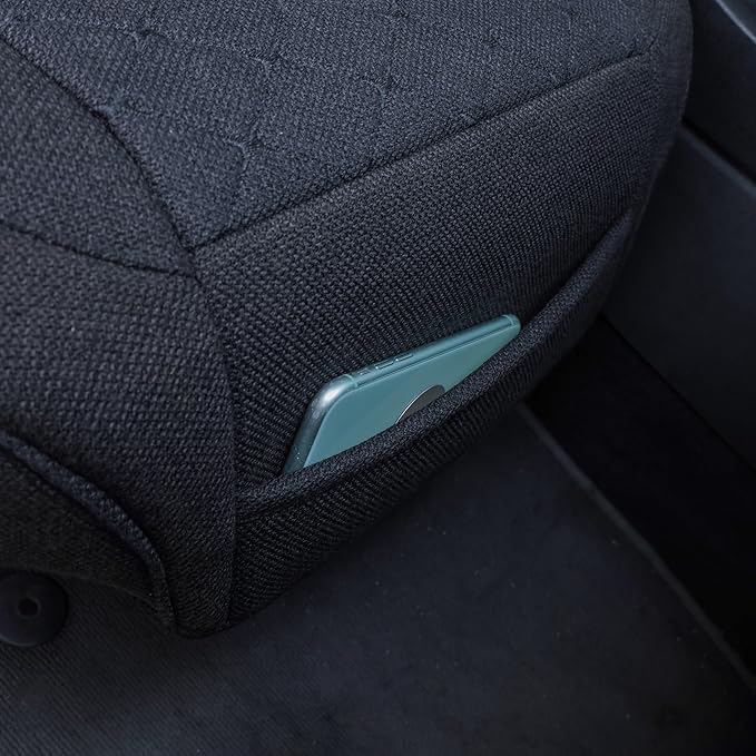 Suninbox Car Seat Cover,Bottom Car Seat Covers Cloth,Front Seat Only,Fabric Wrap Around The Bottom,Breathable Car Seat Protector Fits 95% of Vehicles 1 Piece,Black