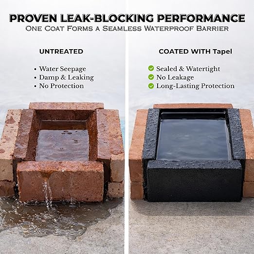 Crystal Clear Liquid Rubber Waterproof Coating - 500% Elastic Invisible Sealant for Shower, Bathroom & Tile Repair - UV Resistant Transparent Agent for Roofs, Walls & Windows - 1 Quart