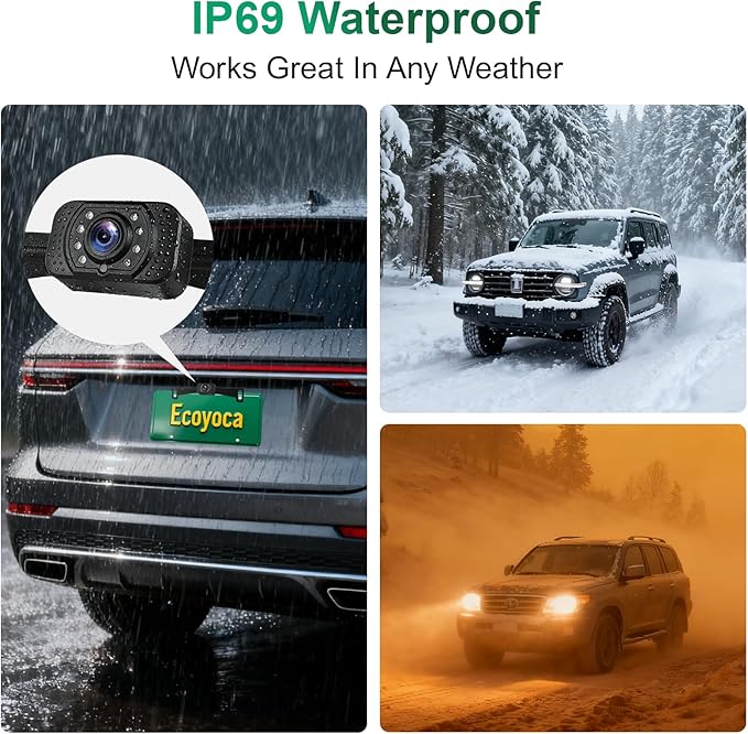 Wireless Revesing Camera with 5" Monitor Upgrade for Car Waterproof Backup Camera Digital Signal Wide View Night Vision System Back Up Cameras for 2014 Silverad Car Van SUV Truck Vehicles