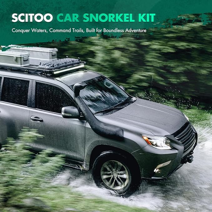SCITOO 3.5 Inch Car Snorkel Head Pre Cleaner - Universal Sand Cup for Cars, Trucks, SUV, ATV, Jeep, 4X4 Off Road Vehicles | Engine Air Intake Protection