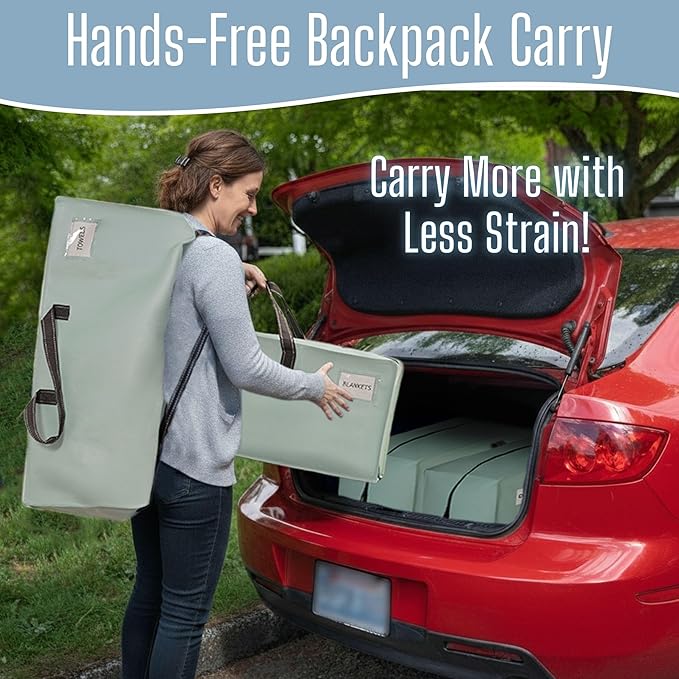 VENO 6 Pack Heavy Duty Moving Bags with Backpack Straps, Zippers & Handles, Extra Large Packing Bags for College Dorm Essentials, Moving Supplies Alternative to Cardboard Moving Boxes