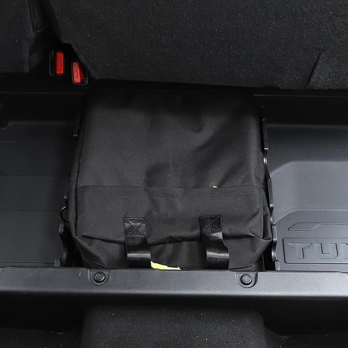 Car Back Seat Storage Bag for Toyota Tundra 2022 2023 2024, Save Space Multi Function with Strap Car Storage Accessories (Underseat Bag)