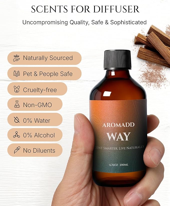 AROMADD Way Diffuser Oil Inspired by Luxury Hotel Scent 6.76 Fl Oz (200ml), Aroma Diffuser & Hotel Fragrance Diffuser Oil, Essential Oil Diffuser for Aromatherapy, Long-Lasting