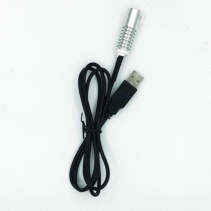 Side Glow Fiber Optic USB Light Source - Illuminator Fiber Lamp - 5V, Yellow, 8mm