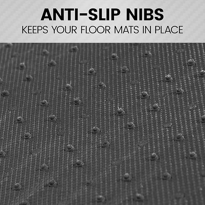 BDK Premium Carpet Floor Mats for Cars - Universal Fit Interior 4-Piece Car Mats Full Set with Vinyl Heel Pad Protector - Cute Car Accessories Interior Floor Covers for SUVs & Trucks