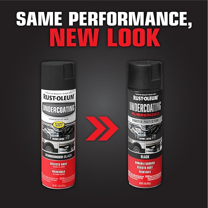 Rust-Oleum 248657 Rubberized Undercoating Spray, 15 oz, Black