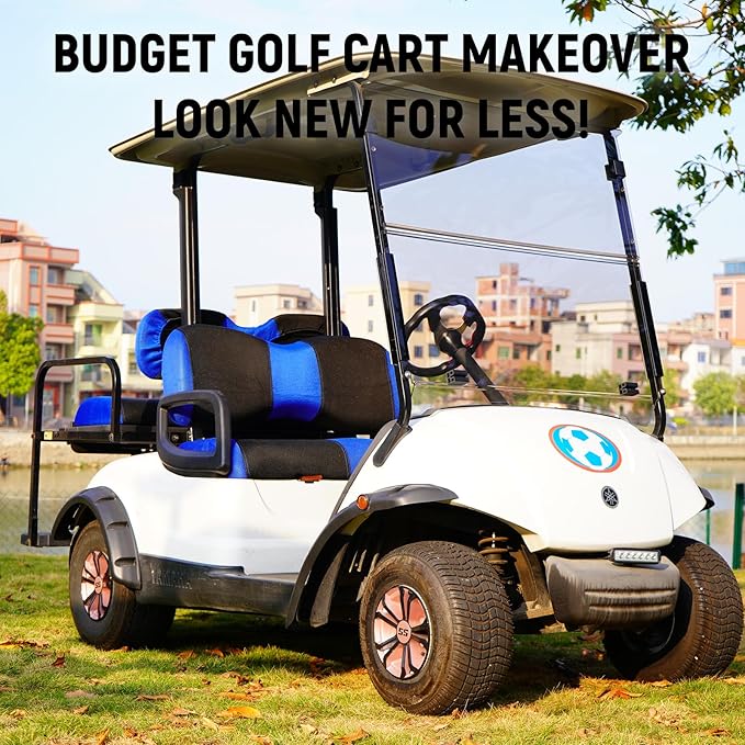 Golf Cart Front Seat Covers for Yamaha G29/drive Drive 2 2007+, Durable Polyester Fabric Yamaha G29 Seat Covers, Breathable Washable