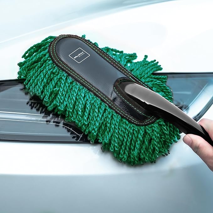 Maxshine Universal Mini Microfiber Car Duster – Interior Dusting Tool for Cars, Trucks & SUVs – Safe on All Surfaces – Gently Removes Dust, Dirt & Debris – Reusable Auto Detailing Brush