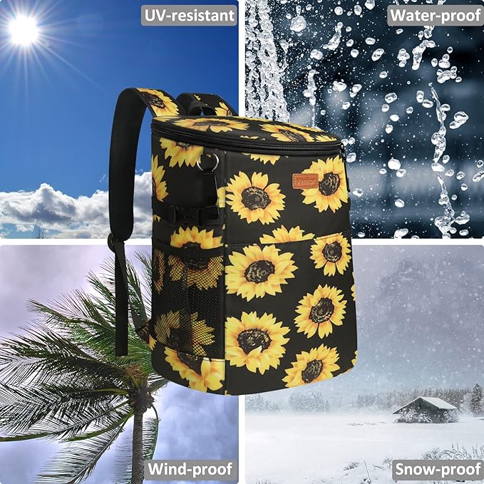 Camping Cooler Backpack 30 45 Cans, Soft Backpack Coolers Insulated Leak Proof Travel Cooler Bag Waterproof Lunch Picnic Beach Work Trip Thermal Bag Drink Beverage Beer Bag Cooler