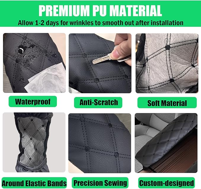 Armrest Cover for Toyota Sienna 2021 2022 2023 2024 2025 2026 Leather Center Console Side Covers [Not for Cool Box], Scratch-Resistant & Stylish for Toyota Sienna Interior Accessories