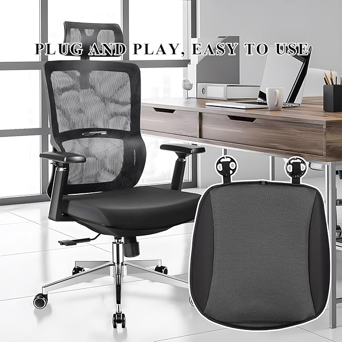 Cooling Car Seat Cushion, Ventilated Cool Bottom Seat Cover with USB Interface, 3-Speed Adjustable Comfy Cooling Pad for Auto Front Seats Home Office Chairs, Car Accessories (Gray)